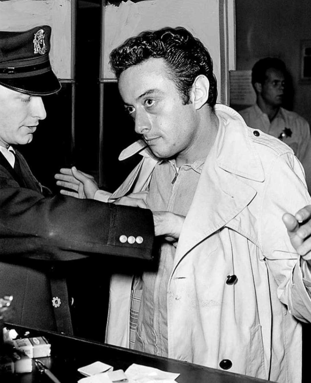 “Lenny Bruce being arrested 1961.”